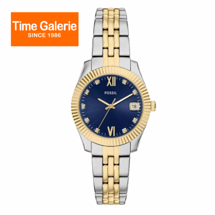 Fossil ES5443 Scarlette Three-Hand Two-Tone Stainless Steel Women Watch